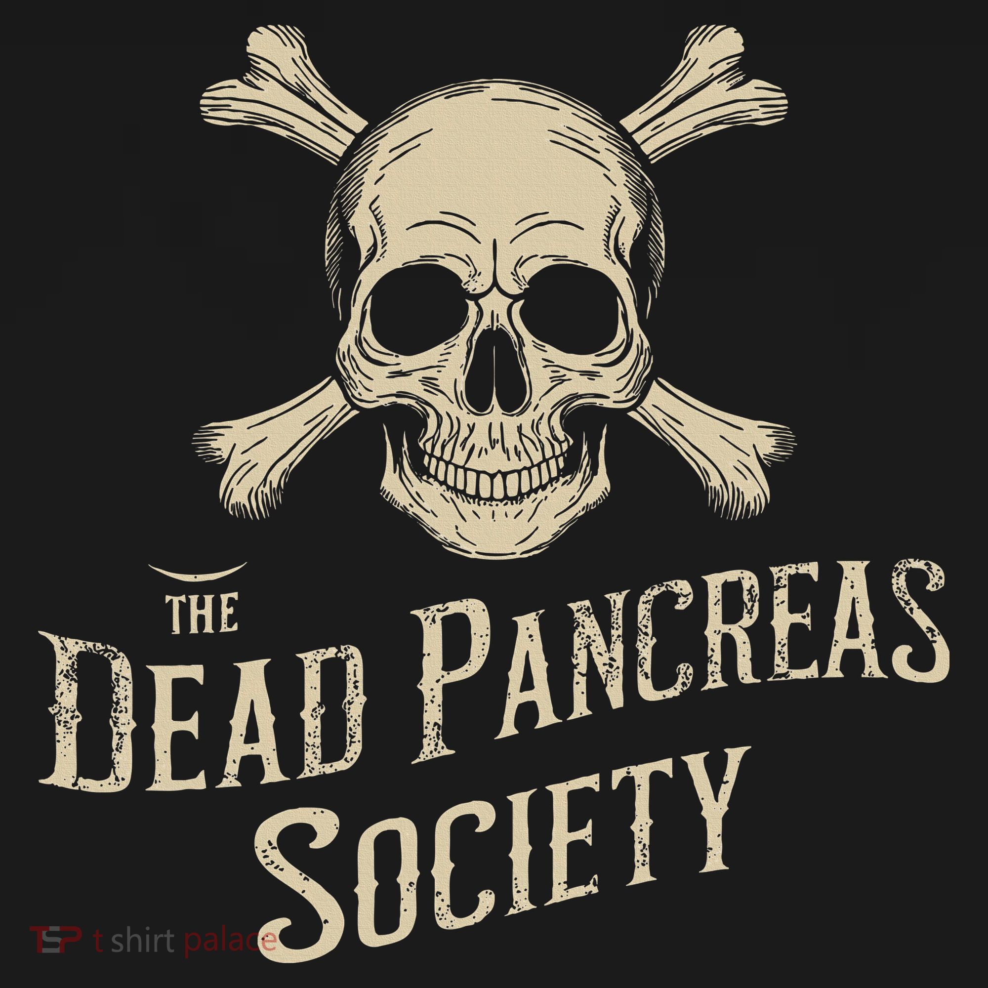 Dead Pancreas Society Skull Type 1 Diabetes T1d Awareness T-Shirt