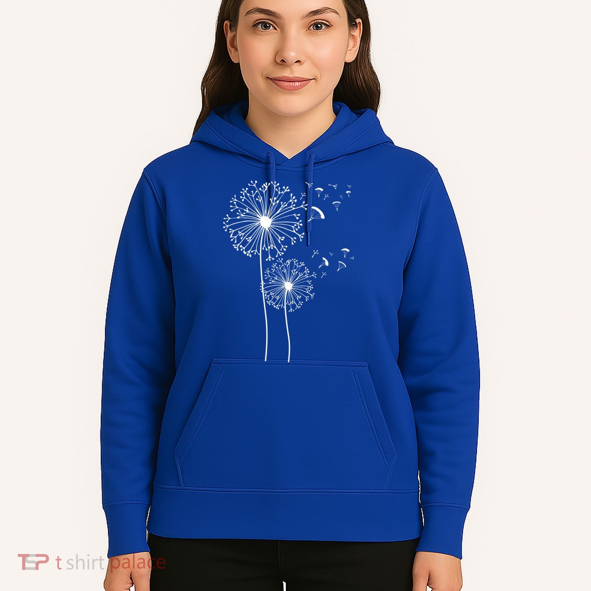 Dandelion Paragliding Skydiving Paraglider Skydiver Cute Gift Hoodie