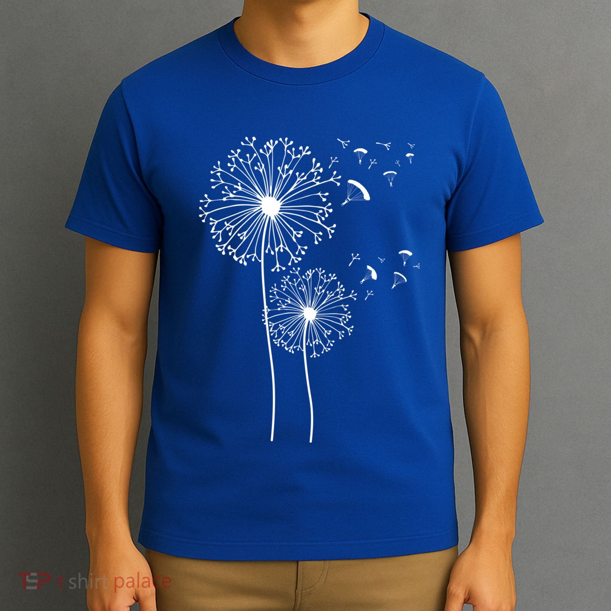 Dandelion Paragliding Skydiving Paraglider Skydiver Cute Gift T-Shirt