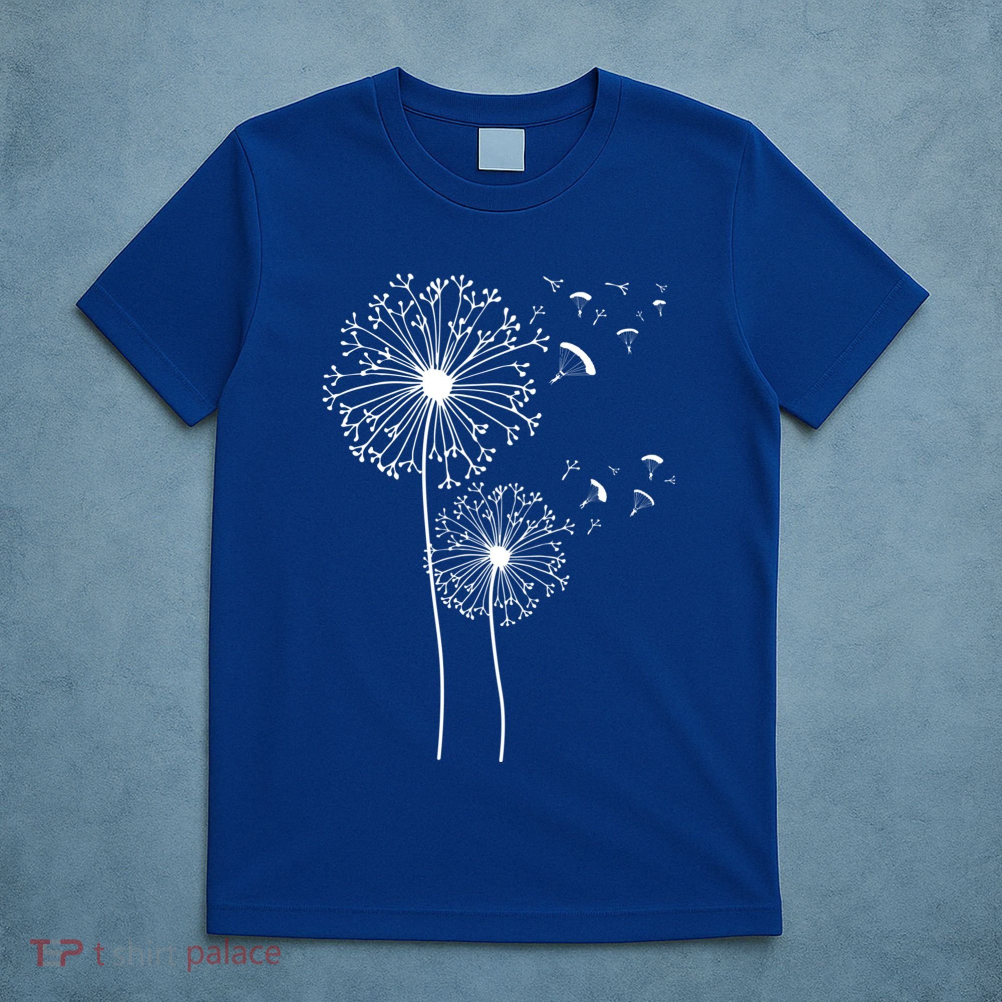 Dandelion Paragliding Skydiving Paraglider Skydiver Cute Gift T-Shirt
