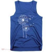 Dandelion Paragliding Skydiving Paraglider Skydiver Cute Gift Tank Top thumb 0