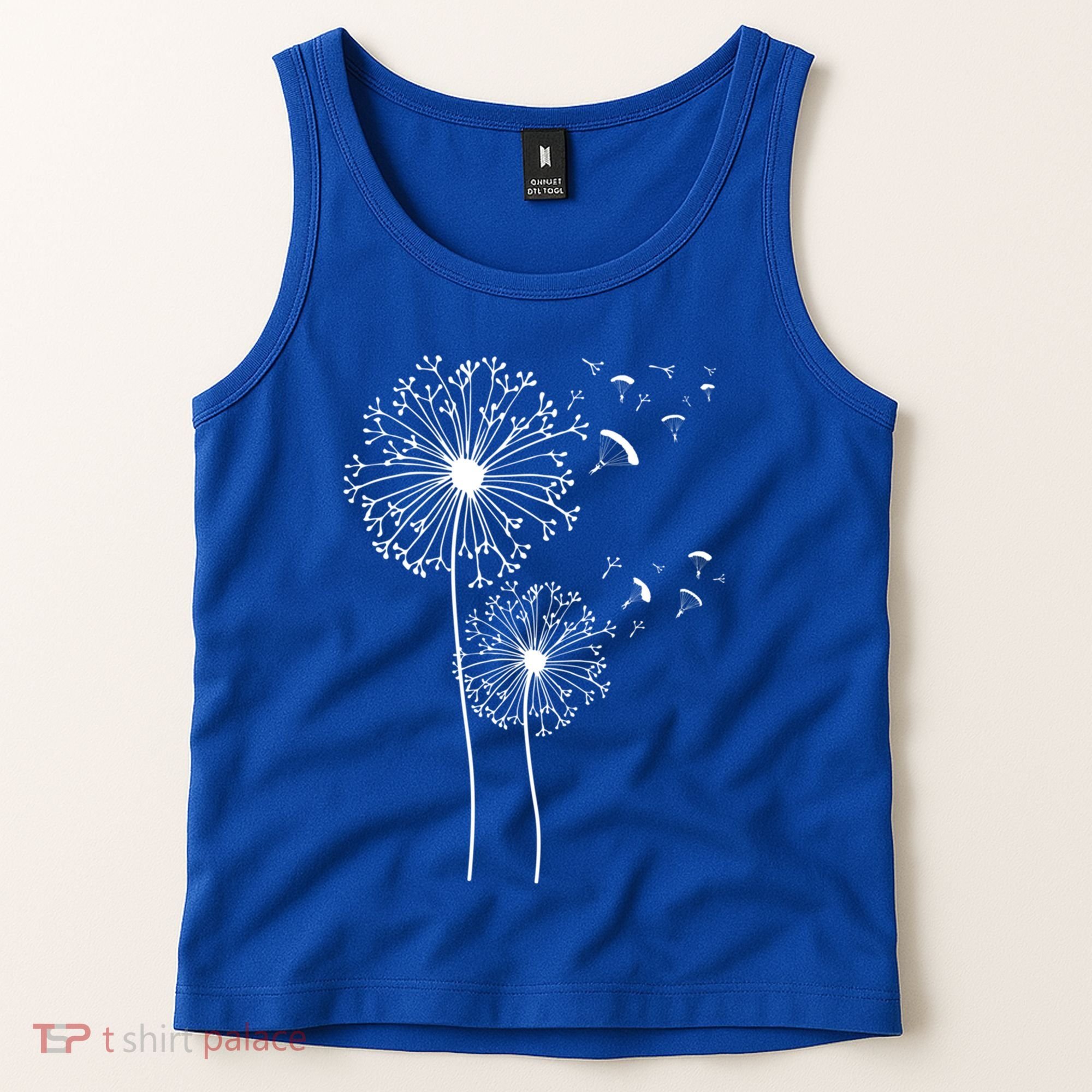 Dandelion Paragliding Skydiving Paraglider Skydiver Cute Gift Tank Top