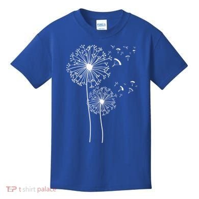 Dandelion Paragliding Skydiving Paraglider Skydiver Cute Gift Kids T-Shirt