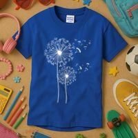 Dandelion Paragliding Skydiving Paraglider Skydiver Cute Gift Kids T-Shirt thumb 3