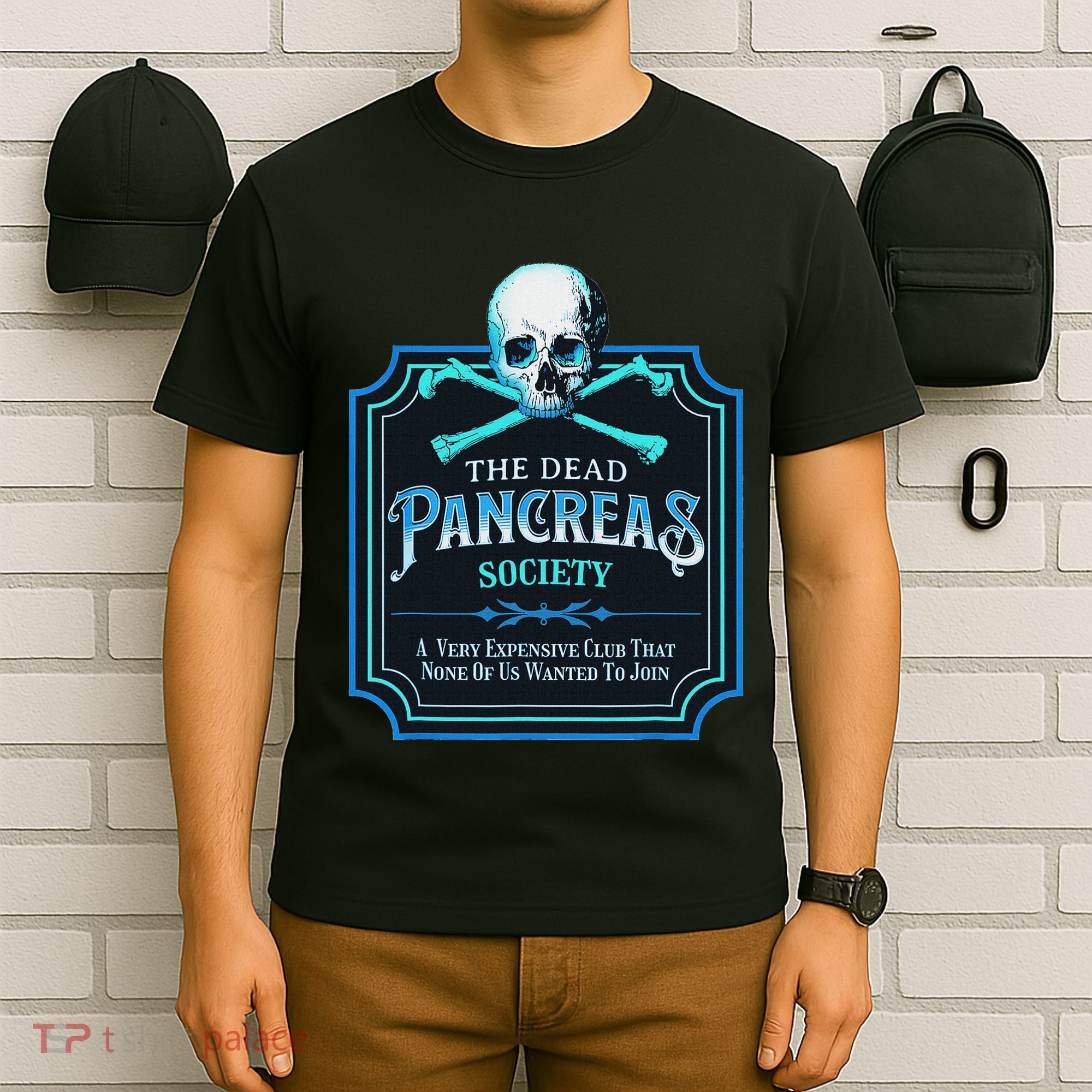 Dead Pancreas Society Diabetes Awareness Day Sugar Skull T-Shirt