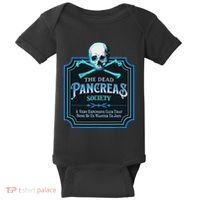 Dead Pancreas Society Diabetes Awareness Day Sugar Skull Baby Bodysuit thumb 0