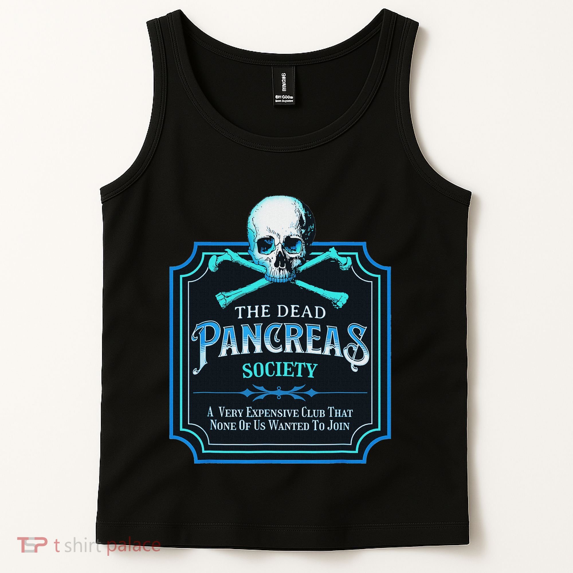 Dead Pancreas Society Diabetes Awareness Day Sugar Skull Tank Top