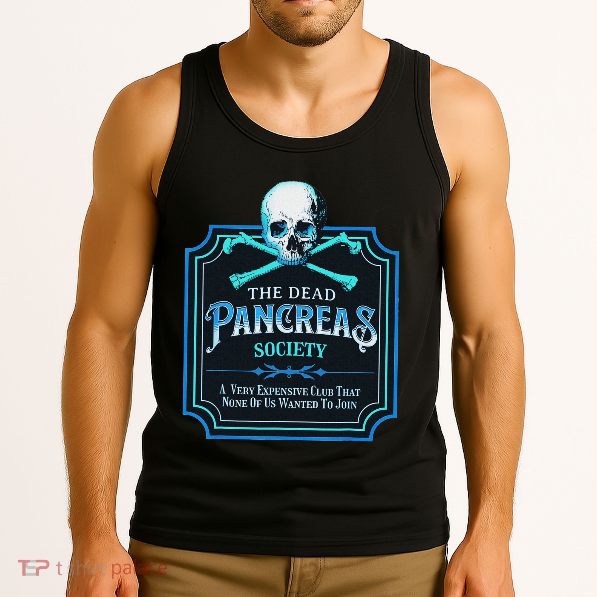 Dead Pancreas Society Diabetes Awareness Day Sugar Skull Tank Top