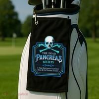 Dead Pancreas Society Diabetes Awareness Day Sugar Skull Golf Towel thumb 2