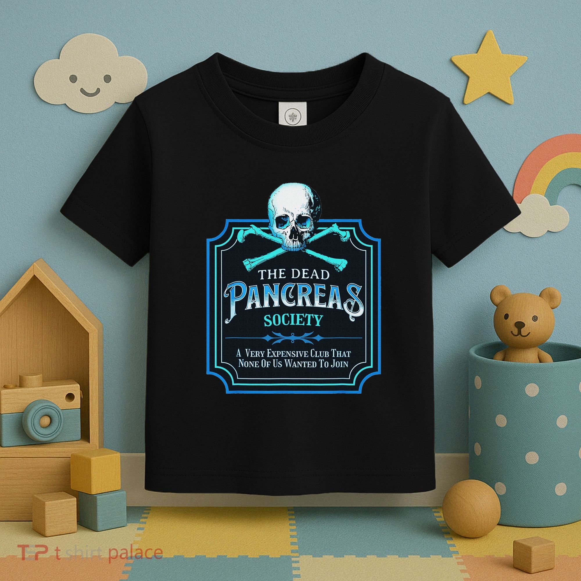Dead Pancreas Society Diabetes Awareness Day Sugar Skull Toddler T-Shirt