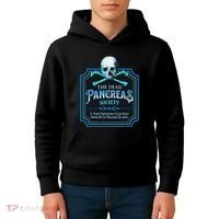 Dead Pancreas Society Diabetes Awareness Day Sugar Skull Kids Hoodie thumb 4