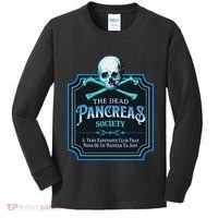 Dead Pancreas Society Diabetes Awareness Day Sugar Skull Kids Long Sleeve Shirt thumb 0