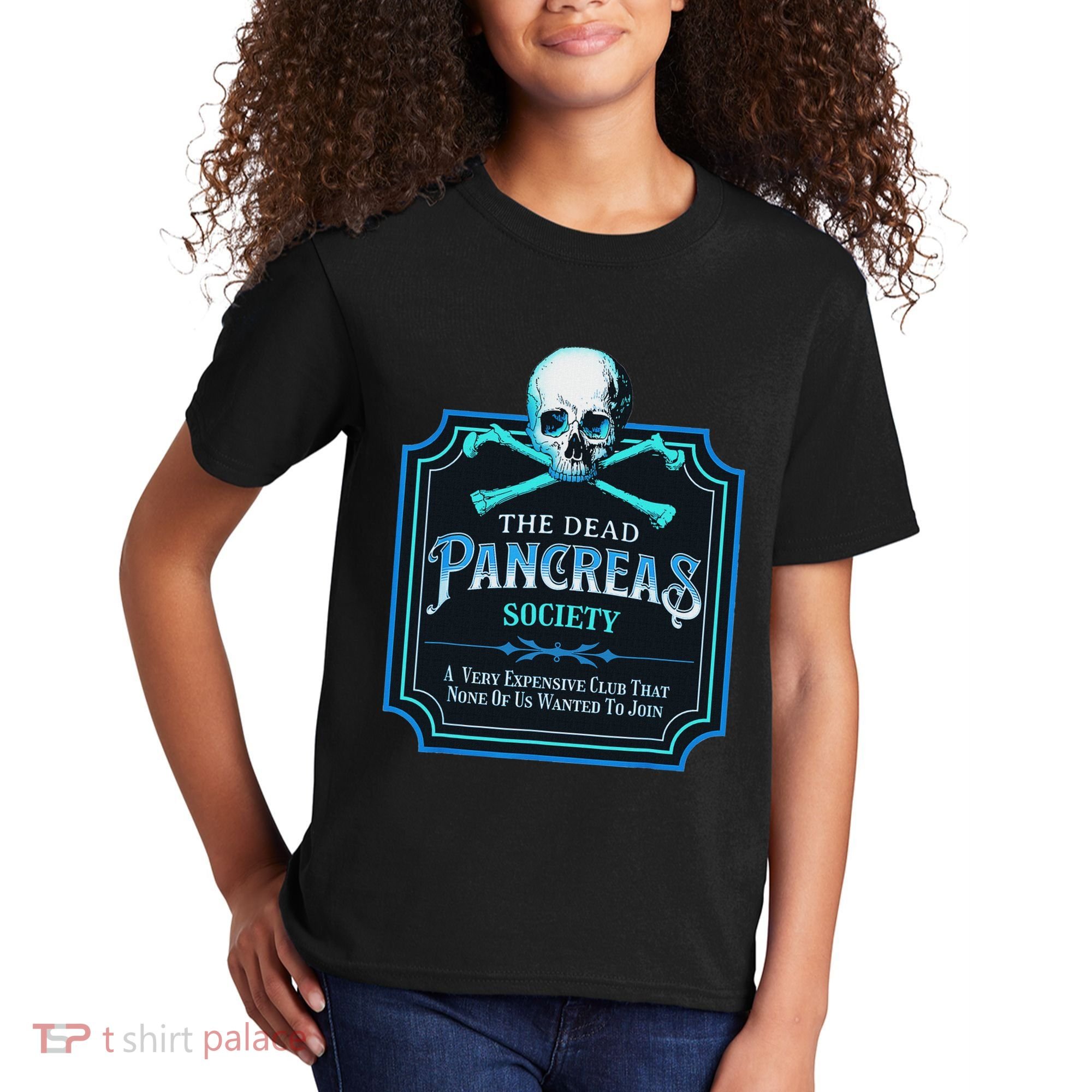 Dead Pancreas Society Diabetes Awareness Day Sugar Skull Kids T-Shirt