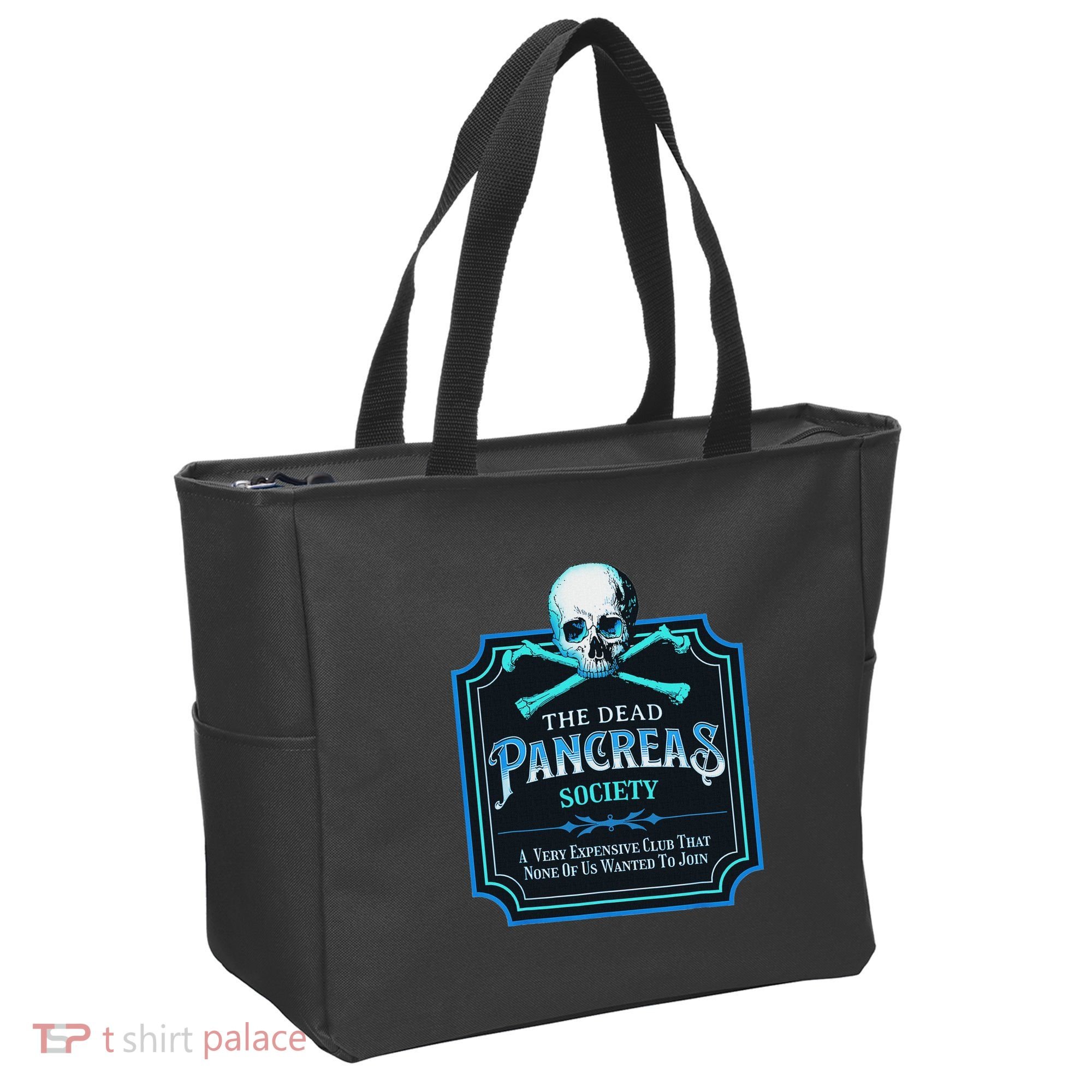 Dead Pancreas Society Diabetes Awareness Day Sugar Skull Tote Bag