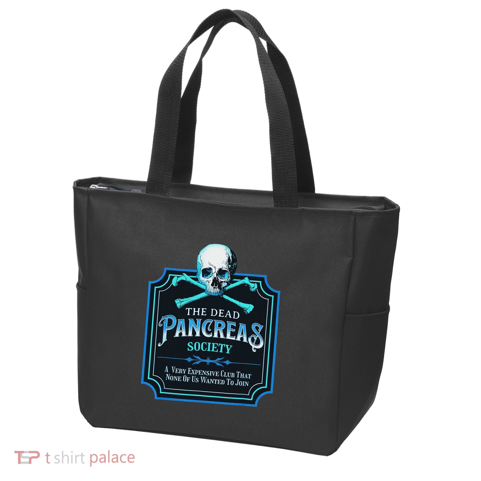 Dead Pancreas Society Diabetes Awareness Day Sugar Skull Tote Bag