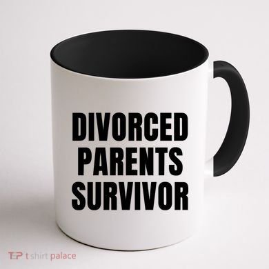 Divorced Parents Survivor Son Daughter Of Divorced Parents Coffee Mug back