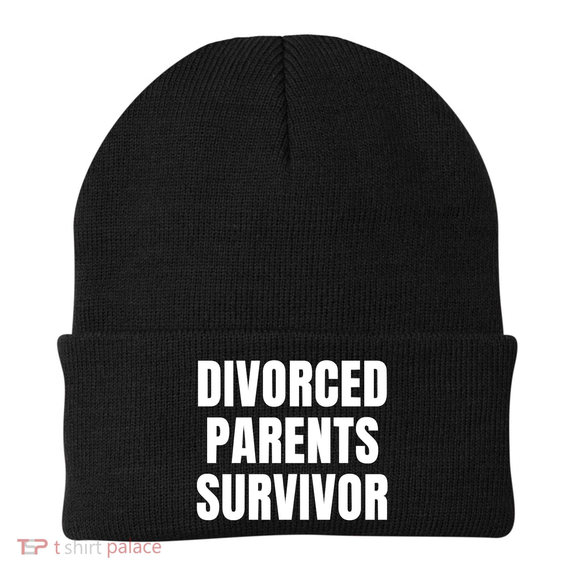 Divorced Parents Survivor Son Daughter Of Divorced Parents Beanie