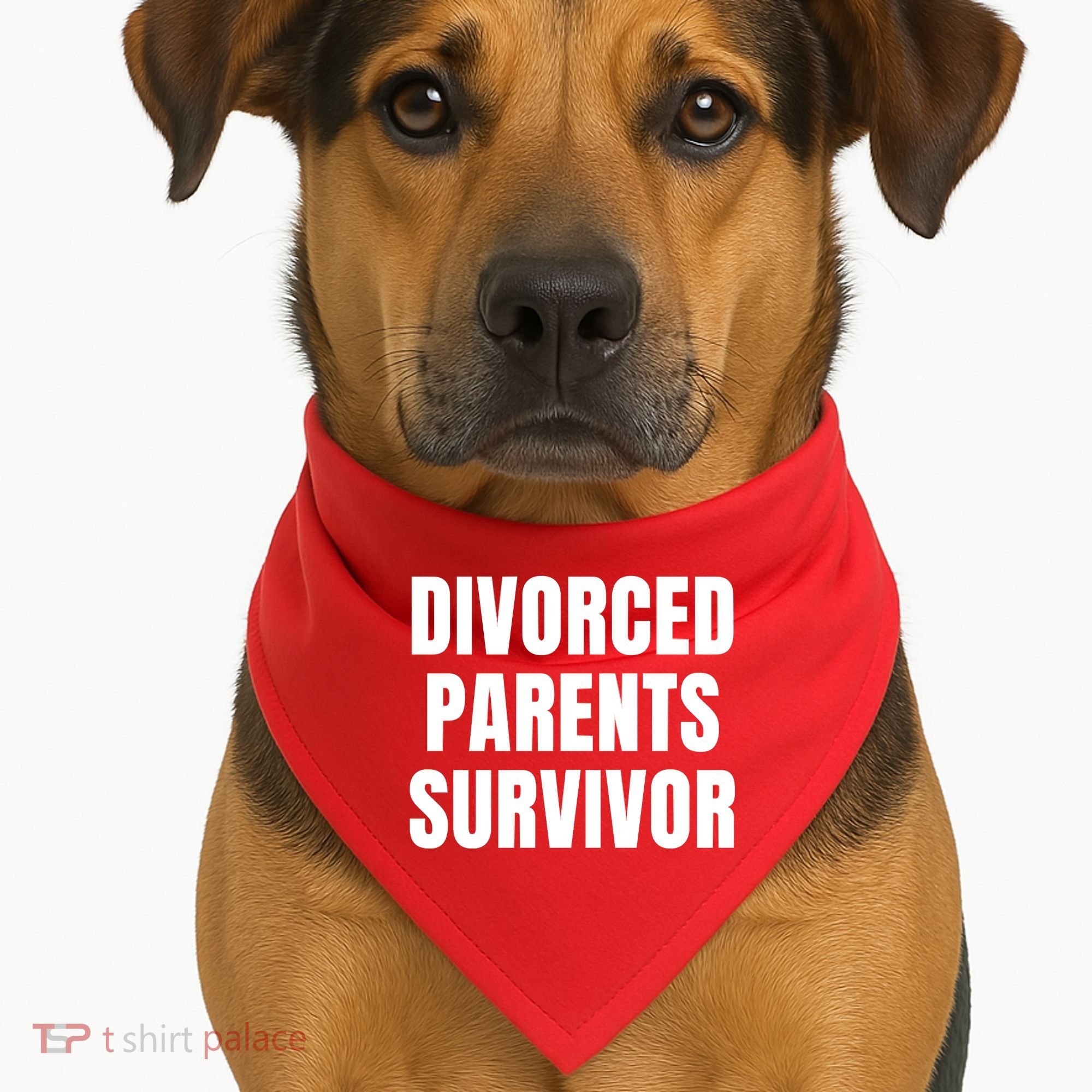 Divorced Parents Survivor Son Daughter Of Divorced Parents USA-Made Doggie Bandana