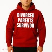 Divorced Parents Survivor Son Daughter Of Divorced Parents Hoodie thumb 2
