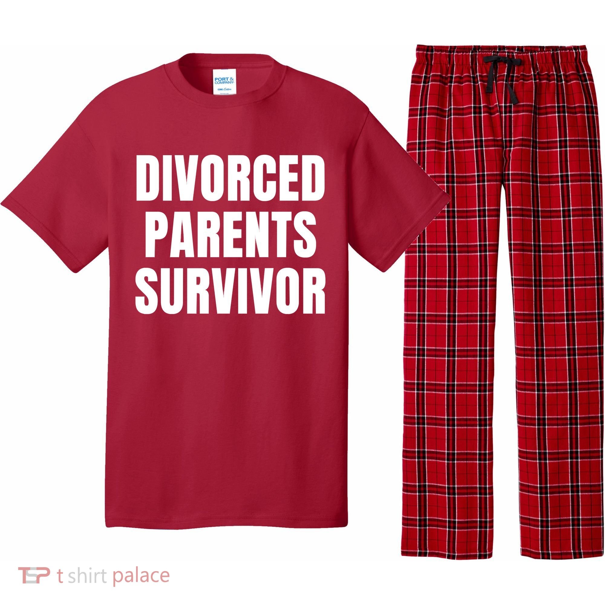 Divorced Parents Survivor Son Daughter Of Divorced Parents Pajama Set