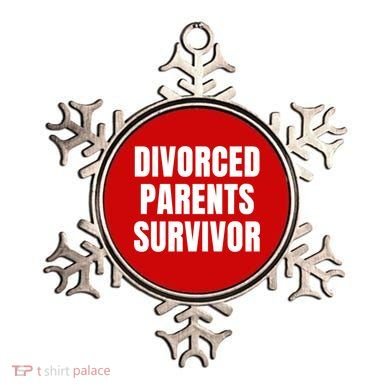 Divorced Parents Survivor Son Daughter Of Divorced Parents Ornament