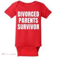 Divorced Parents Survivor Son Daughter Of Divorced Parents Baby Bodysuit thumb 0