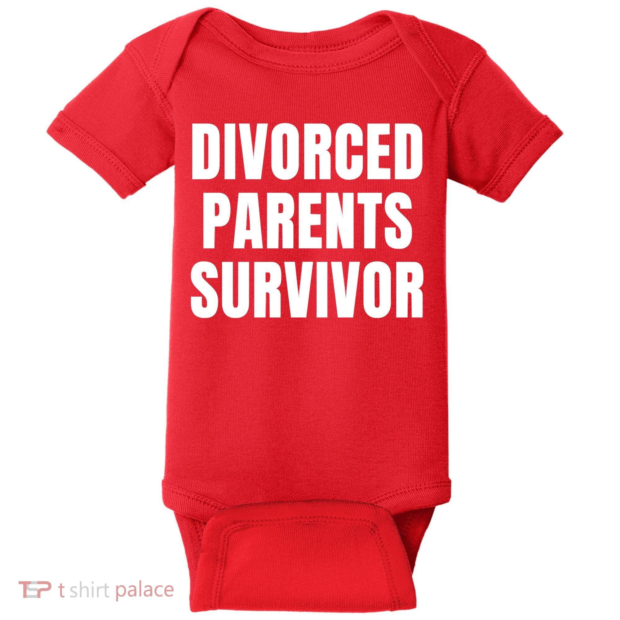 Divorced Parents Survivor Son Daughter Of Divorced Parents Baby Bodysuit