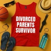 Divorced Parents Survivor Son Daughter Of Divorced Parents Tank Top thumb 4