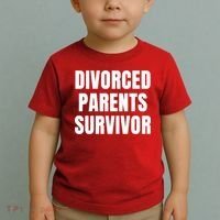 Divorced Parents Survivor Son Daughter Of Divorced Parents Toddler T-Shirt thumb 2