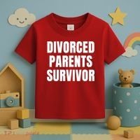 Divorced Parents Survivor Son Daughter Of Divorced Parents Toddler T-Shirt thumb 3