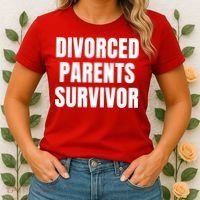 Divorced Parents Survivor Son Daughter Of Divorced Parents Women's T-Shirt thumb 2