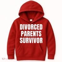 Divorced Parents Survivor Son Daughter Of Divorced Parents Kids Hoodie thumb 0