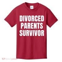 Divorced Parents Survivor Son Daughter Of Divorced Parents Kids T-Shirt thumb 0