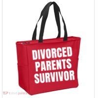 Divorced Parents Survivor Son Daughter Of Divorced Parents Tote Bag thumb 2