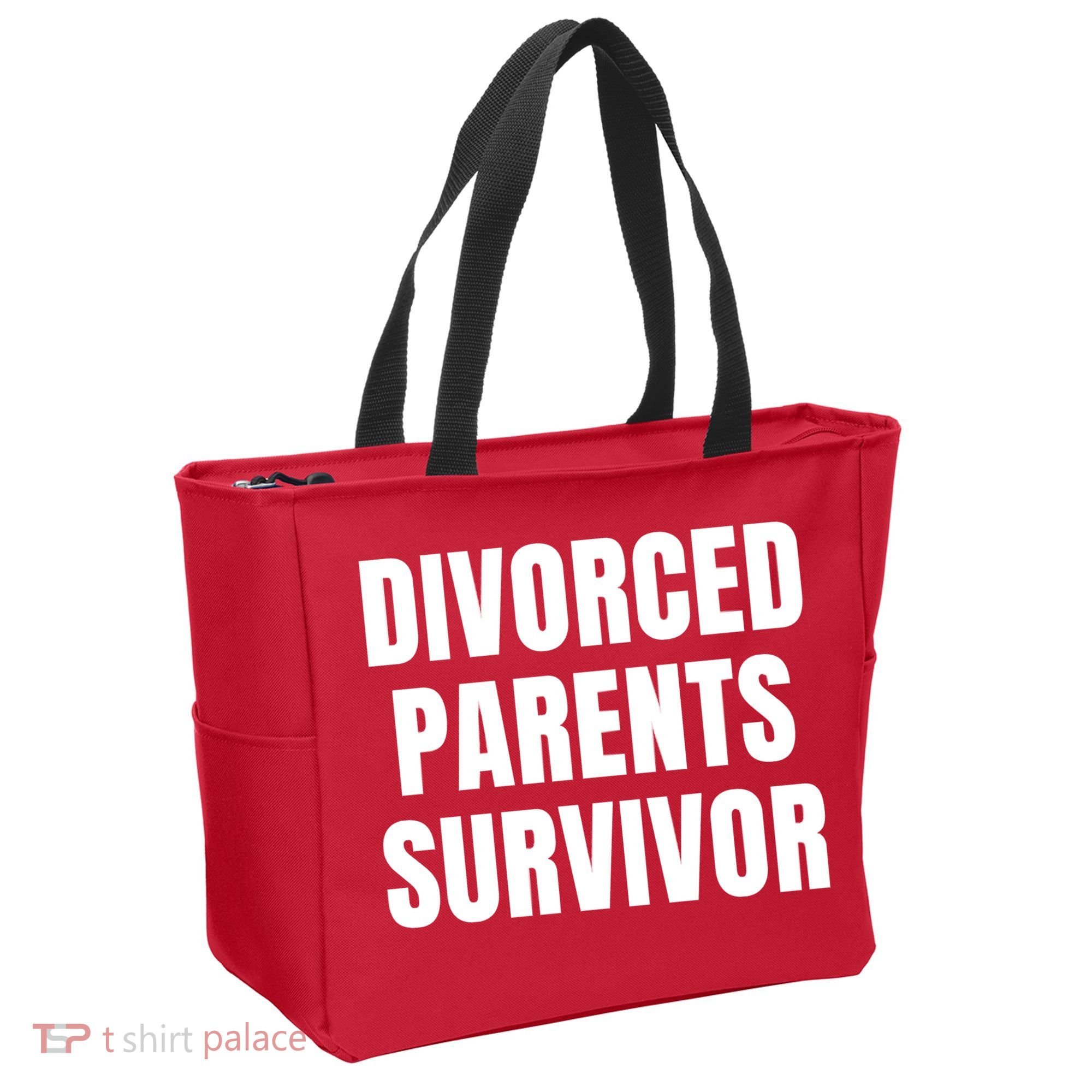 Divorced Parents Survivor Son Daughter Of Divorced Parents Tote Bag