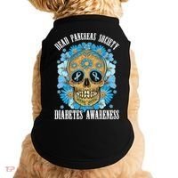 Dead Pancreas Society Funny Diabetes Awareness Sugar Skull Cool Gift Doggie Tank thumb 0