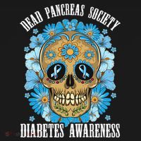 Dead Pancreas Society Funny Diabetes Awareness Sugar Skull Cool Gift Bucket Hat thumb 4