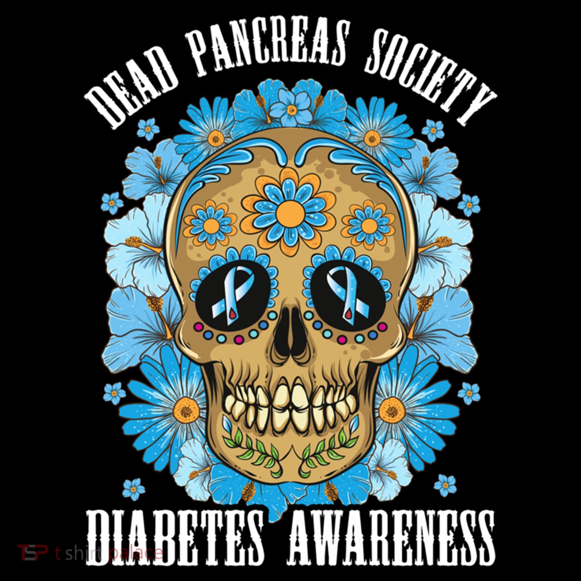 Dead Pancreas Society Funny Diabetes Awareness Sugar Skull Cool Gift Coffee Mug