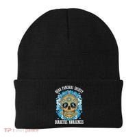 Dead Pancreas Society Funny Diabetes Awareness Sugar Skull Cool Gift Beanie thumb 0