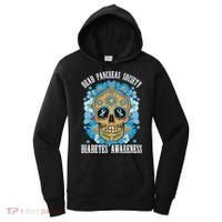 Dead Pancreas Society Funny Diabetes Awareness Sugar Skull Cool Gift Women's Hoodie thumb 0