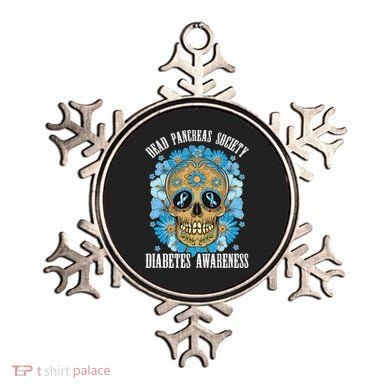 Dead Pancreas Society Funny Diabetes Awareness Sugar Skull Cool Gift Ornament