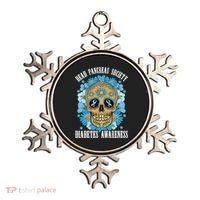 Dead Pancreas Society Funny Diabetes Awareness Sugar Skull Cool Gift Ornament thumb 0