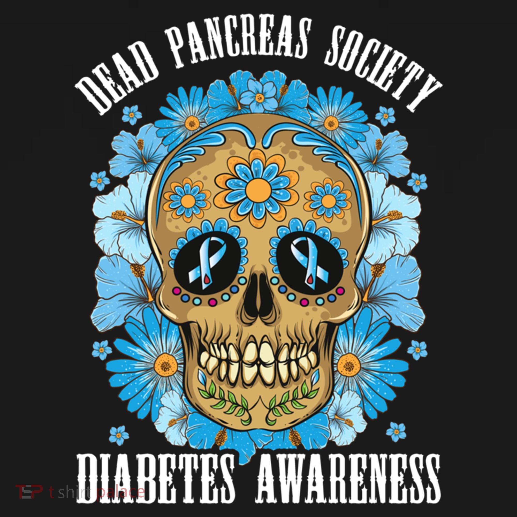 Dead Pancreas Society Funny Diabetes Awareness Sugar Skull Cool Gift Ornament