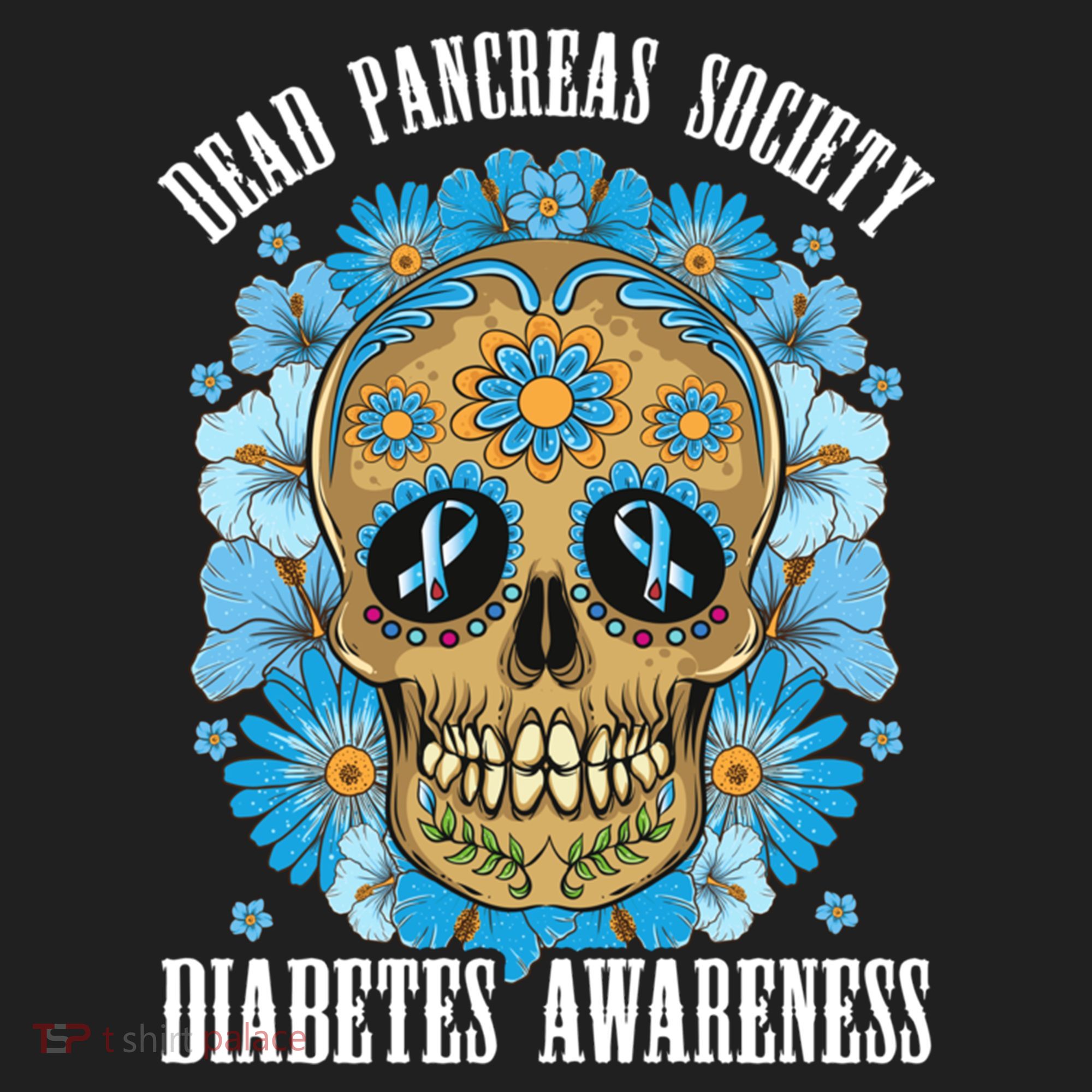 Dead Pancreas Society Funny Diabetes Awareness Sugar Skull Cool Gift Hat