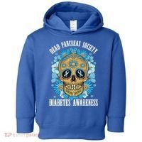 Dead Pancreas Society Funny Diabetes Awareness Sugar Skull Cool Gift Toddler Hoodie thumb 0