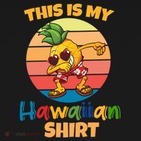 Dabbing Pineapple Sunglasses Boys This Is My Hawaiian Gift Doggie Tank thumb 4
