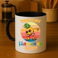 Dabbing Pineapple Sunglasses Boys This Is My Hawaiian Gift Coffee Mug thumb 4