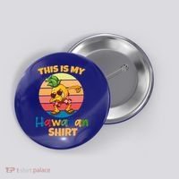 Dabbing Pineapple Sunglasses Boys This Is My Hawaiian Gift Button thumb 0