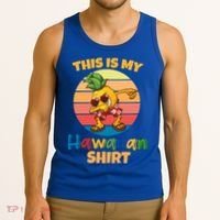 Dabbing Pineapple Sunglasses Boys This Is My Hawaiian Gift Tank Top thumb 3