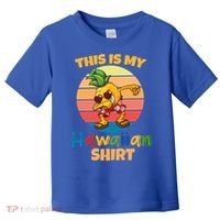 Dabbing Pineapple Sunglasses Boys This Is My Hawaiian Gift Toddler T-Shirt thumb 0